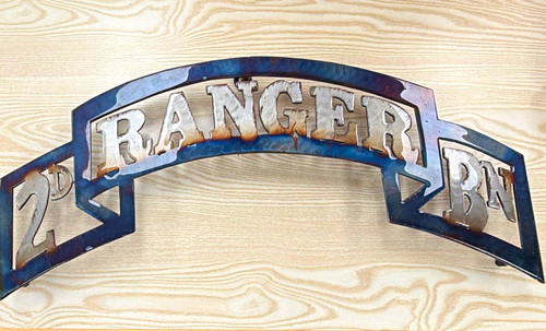 2nd ranger metal plaque - ranger,