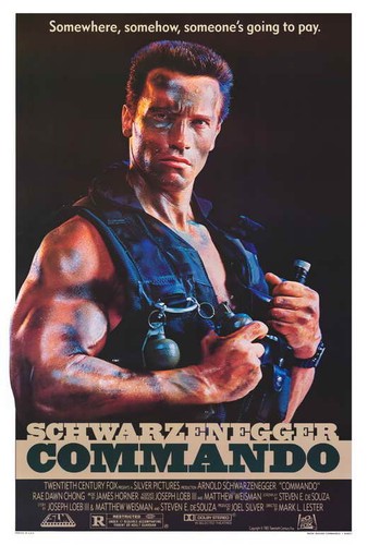 Commando 27x40 movie poster - commando,