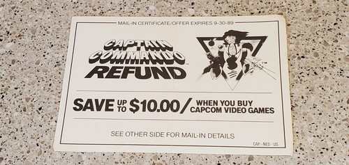 Capcom captain commando - commando, refund